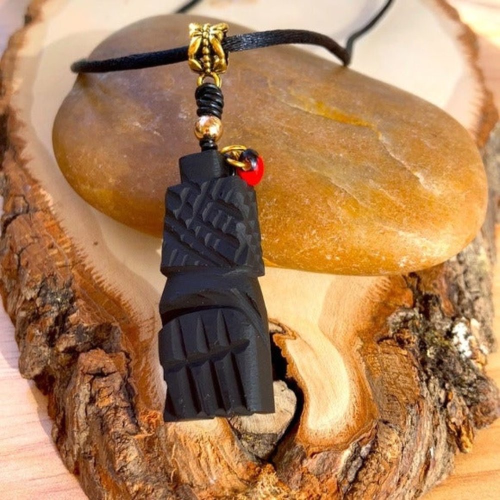 Genuine Azabache  Mega Figa Necklace